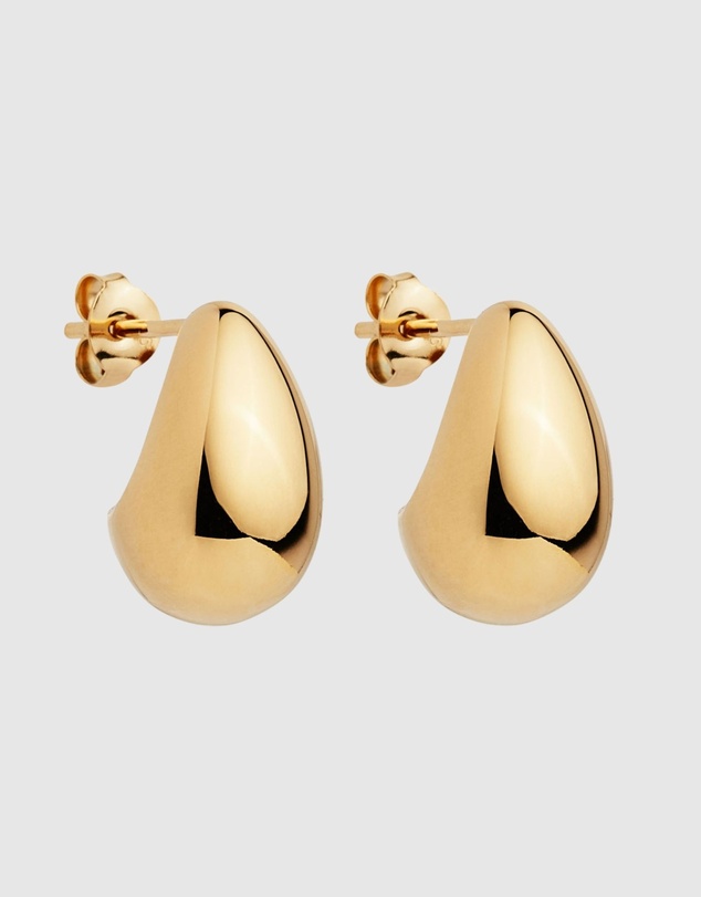 Najo - Baby Umbra Yellow Gold Earrings