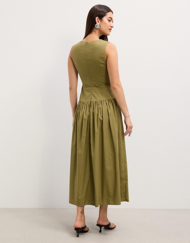 The Fated - Cleo Drop Waist Midi Dress