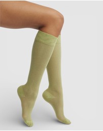 High Heel Jungle - Everything’s Fine Semi-Sheer Rib Knee Socks
