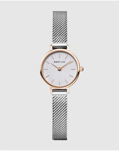 Bering - Classic 22mm Stainless Steel Watch with Bracelet