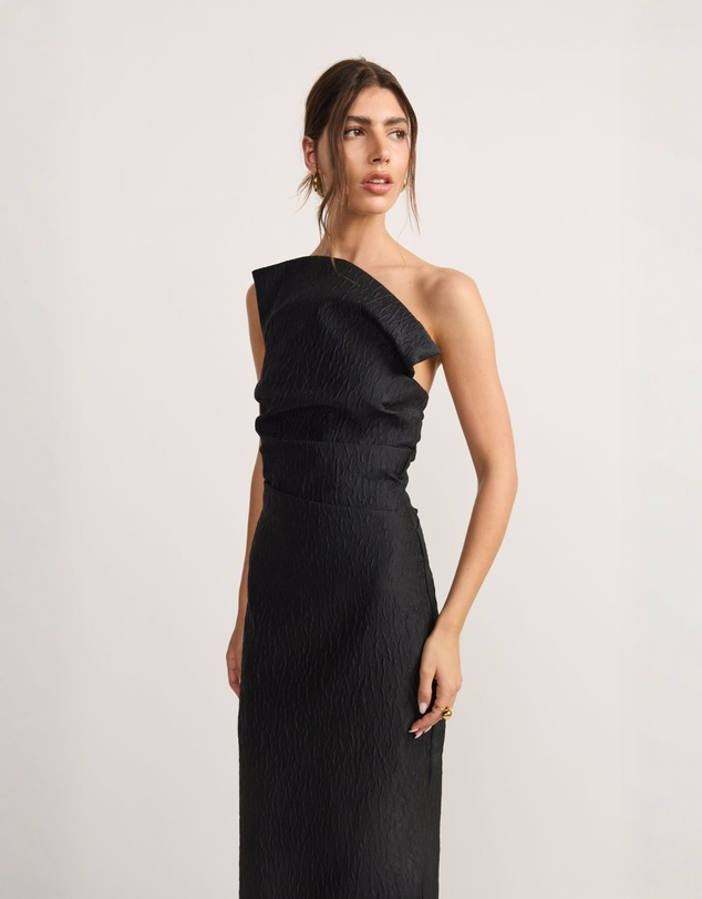 TOJHA - Tacoma Dress - Textured Black