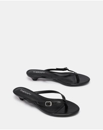 Therapy - Noir Thong Heels
