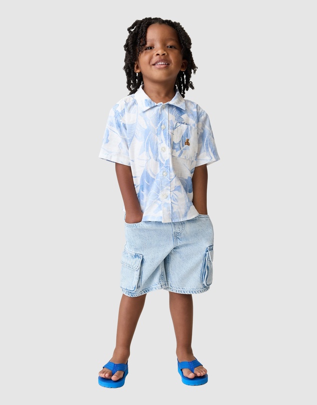 GAP - Denim Baggy Cargo Shorts - Babies-Kids