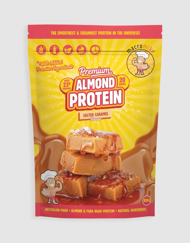 Macro Mike - Salted Caramel Premium Almond Protein - 800g