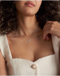 Fossil - Sterling Silver Tone Necklace