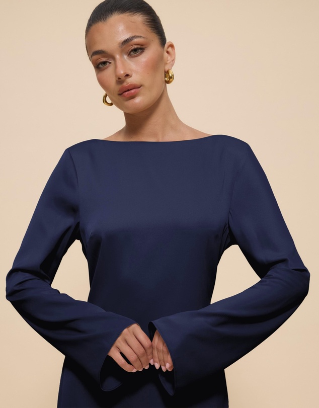 Revibe - Repaired CHANCERY Gigi Long Sleeve Maxi Dress - AU 6