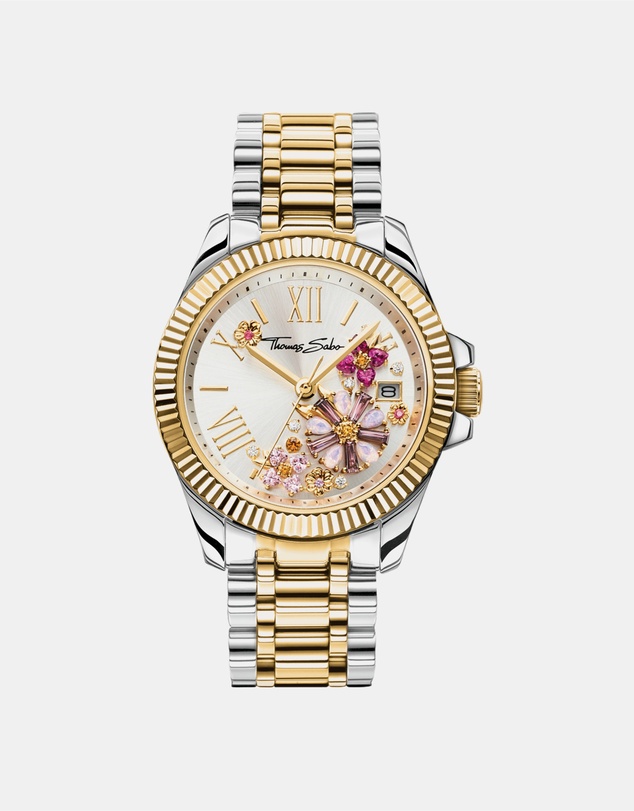 THOMAS SABO - Women's Watch Flowers From Pink Coloured Stones