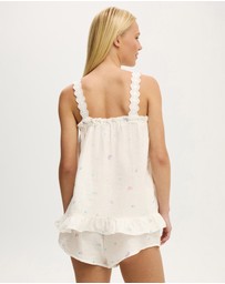 Cotton On Body - Lace Trim Babydoll Cami Set