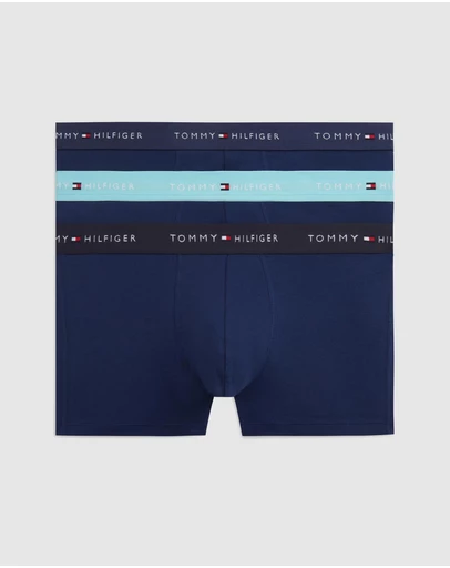 Tommy Hilfiger - 3-Pack Signature Repeat Logo Waistband Trunks