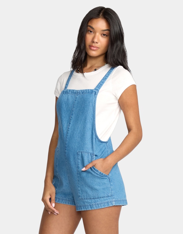 Billabong - Womens Beach Crush Denim Overalls