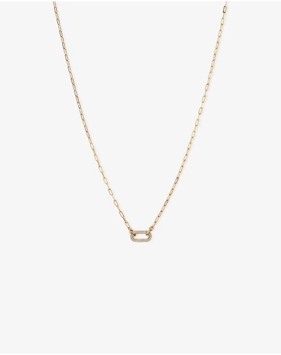 Michael Hill - Luxe Links Necklace with Cubic Zirconia in 18kt Vermeil