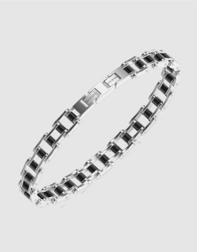 GUESS - Silvertone 7mm Bicycle Chain Bracelet