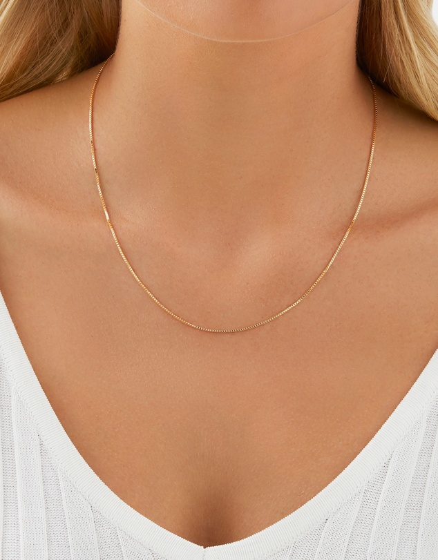 Michael Hill - 45cm Box Chain in 10ct Yellow Gold