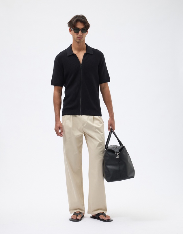 AERE - Organic Cotton Zip Knit Shirt