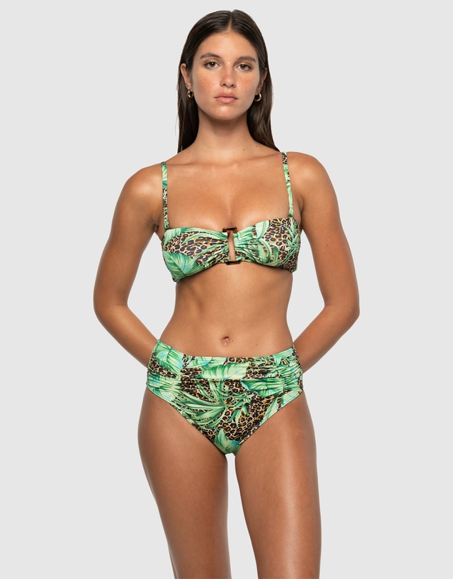 Nip Tuck Swim - Exotic Eden Greta Multifit Bandeau Clip Back Bikini Top