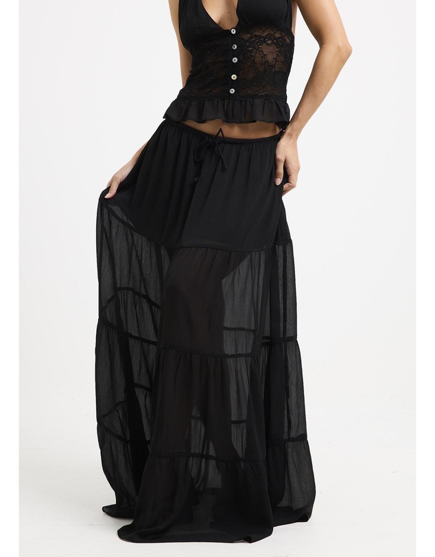 Subtitled - Narissa Ruffle Maxi Skirt