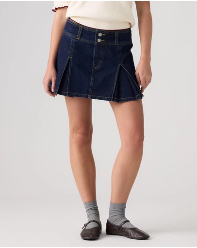 Levi's - Inverted Pleat Mini Skirt