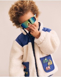 Huxbaby - Patches Cord Sherpa Jacket - Babies-Kids