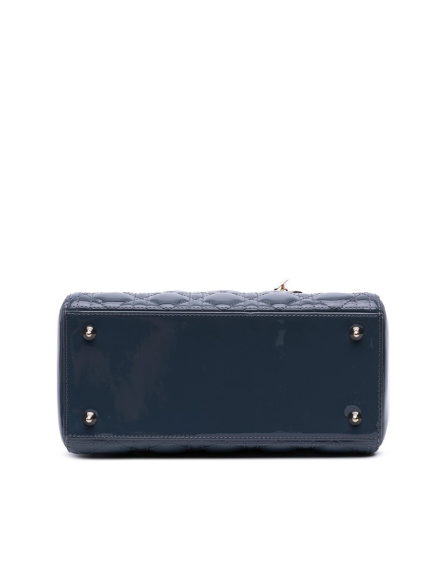 Pre-Loved by Azura Reborn - Pre-Loved dior Lady Dior Small Patent Leather Handbag