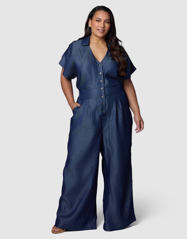 Indigo Tonic - Eve Chambray Jumpsuit
