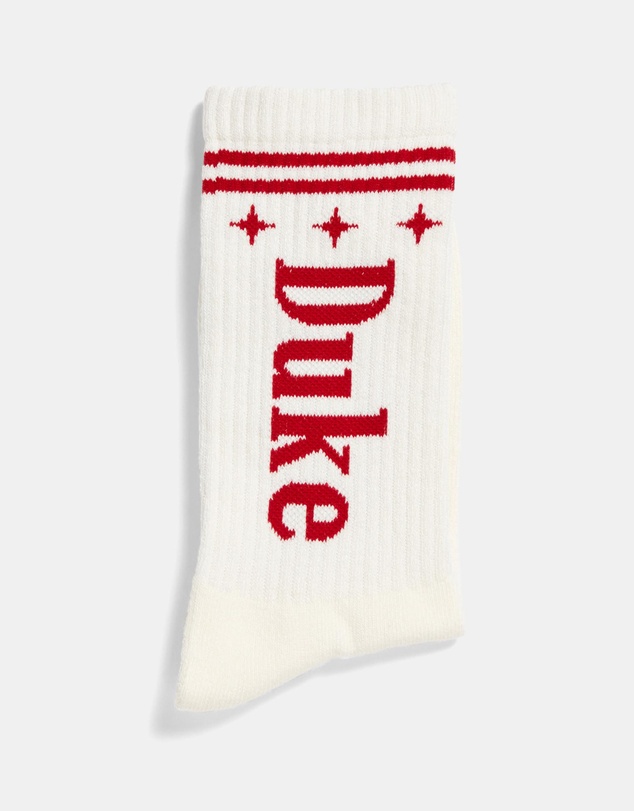 Duke + Dexter - Duke White + Red Sock