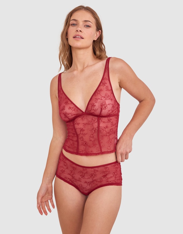 Bras N Things - Night Games Fainthearted Cami - Berry