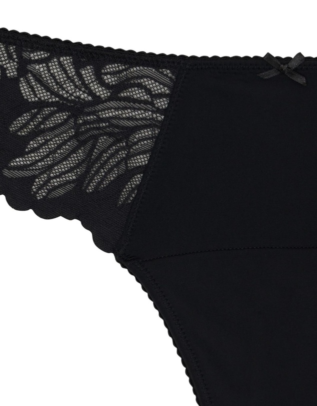 Modibodi - Camille Period Thong Light Absorbency Noir Black