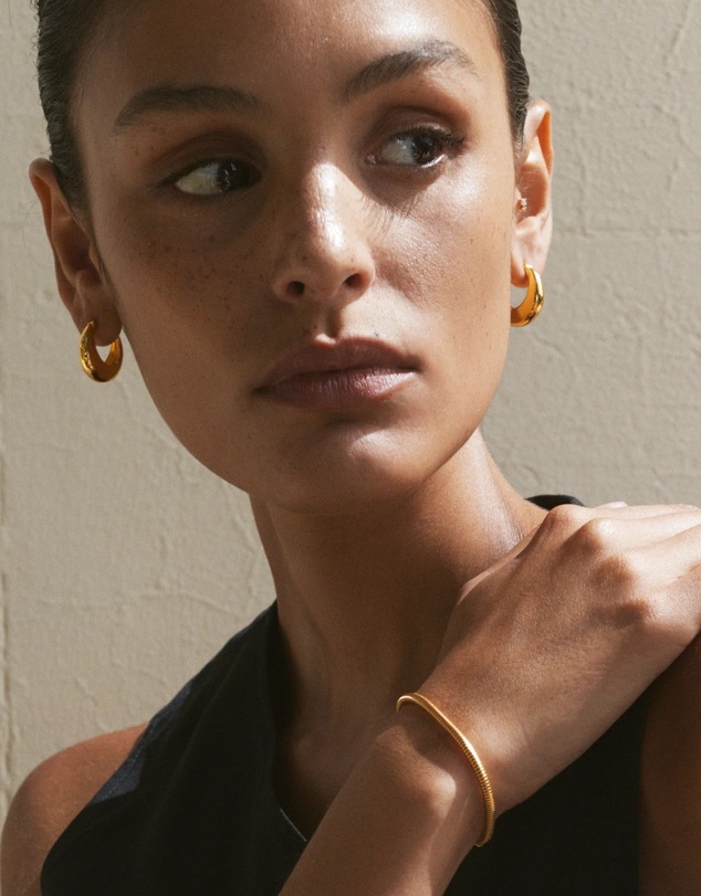SAINT VALENTINE - Positano Large Hoops - Gold