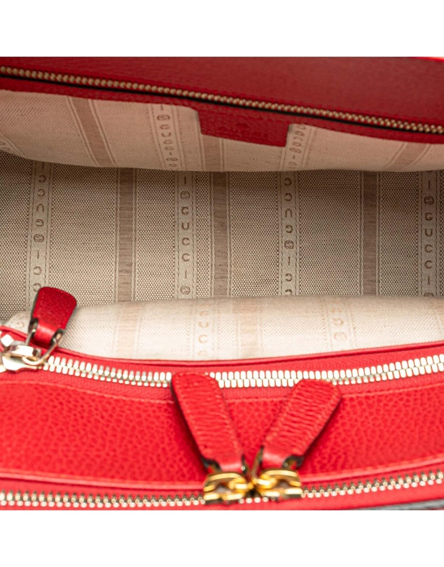 Pre-Loved by Azura Reborn - Pre-Loved gucci Italian Leather Tote Bag with Shoulder Strap