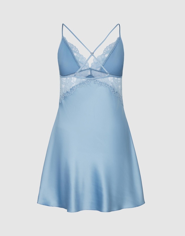 Hunkemoller - Viktoria Satin Lace Slipdress