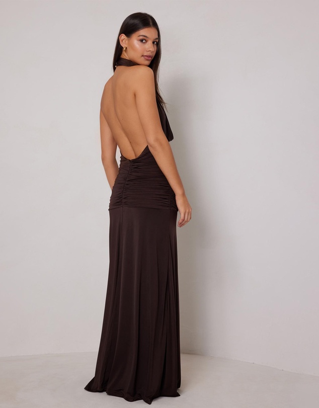 Elle Zeitoune - Amora Flowing Halter Gown