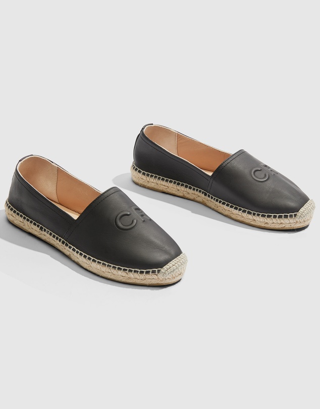 Country Road - Cr Logo Leather Espadrille