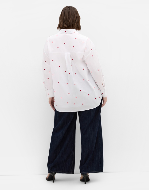 City Chic - OK Cupid Cotton Shirt