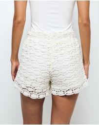 AERE - Tula Crochet Shorts