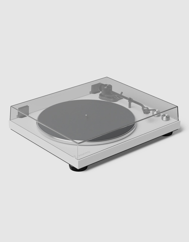 iWorld - Kanto OBI3 Turntable with Bluetooth 5.3, Preamp, and Pitch Control - Matte White