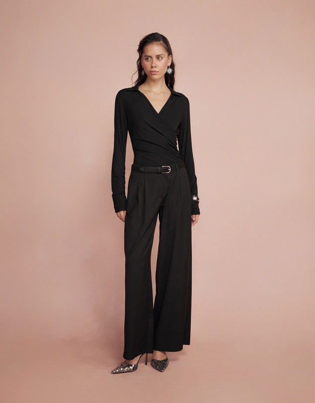 Forcast - Arden Mid Rise Pleated Pants