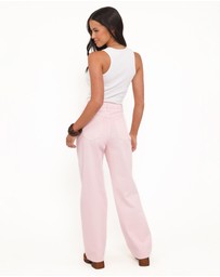 Petal & Pup - Ailis Wide Leg Jean - Dusty Pink