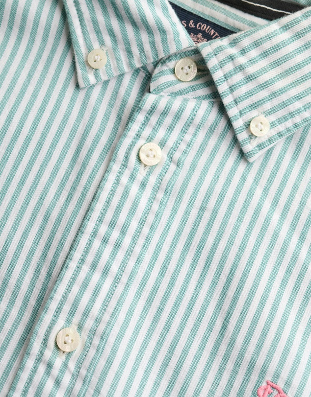 Superdry - Slim Oxford Button Down Long Sleeve Shirt
