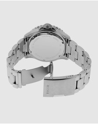 Fossil - Fossil Blue Silver Tone Analogue Watch