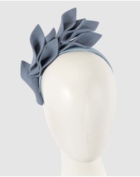 Max Alexander - Felt Blue Winter Racing Fascinator
