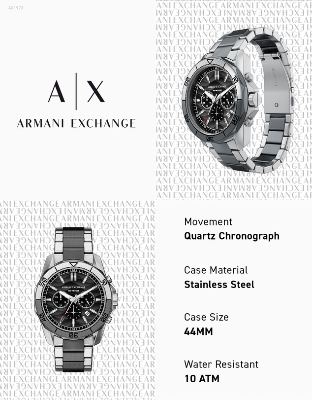 Armani Exchange - Two Tone Chronograph Watch