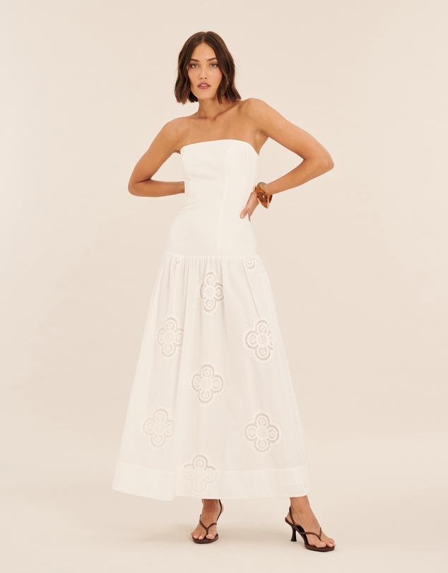 AERE - Kiera Broderie Maxi Dress