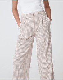 Forcast - Koora Check Wide Leg Pants