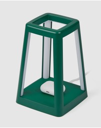 Lexon - Lexon Lantern Portable Lamp With Built-In Wireless Charger - Green