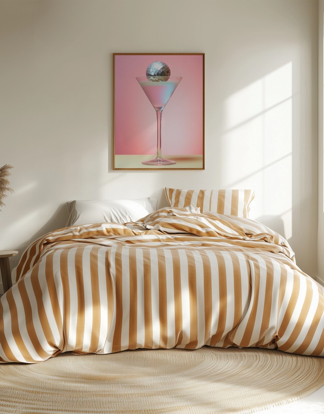 Olive et Oriel - Disco Martini 2 by Andreas Magnusson Art Print