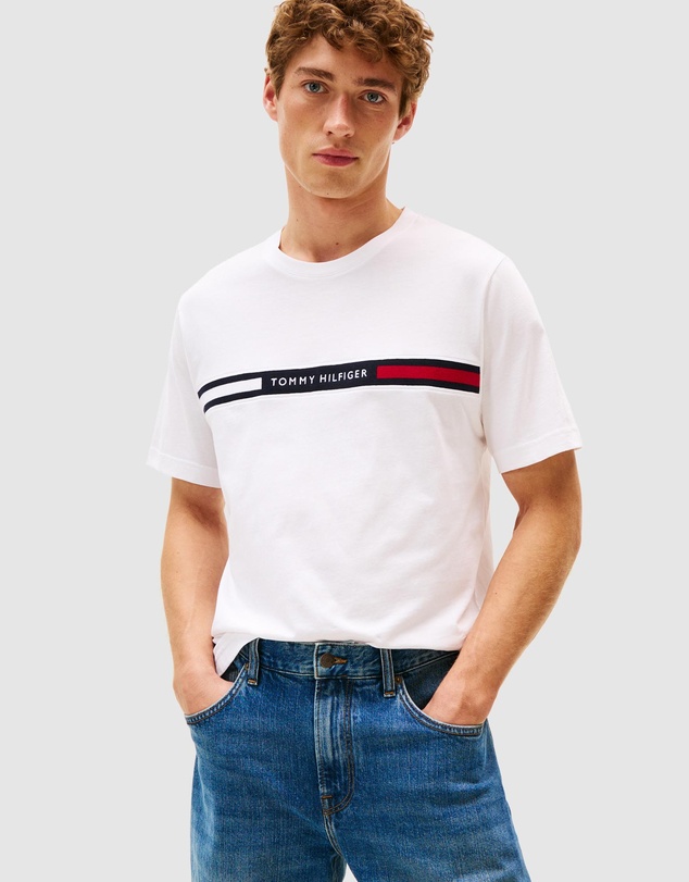 Tommy Hilfiger - Crew Neck Logo Panel T-Shirt