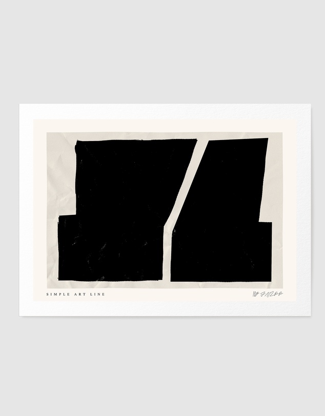 Olive et Oriel - Simple Artline No33 by Treechild Art Print