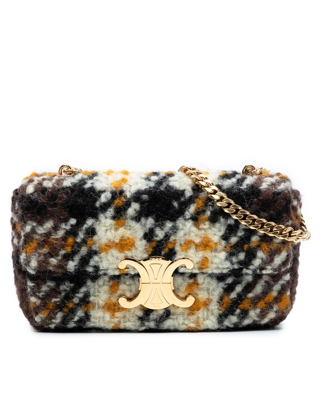 Pre-Loved by Azura Reborn - Pre-Loved Wool Triomphe Chain Shoulder Bag