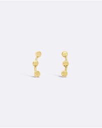 Ichu - Tiny Triple Circle Ear Cuff Gold