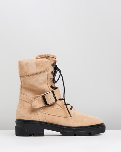 America Flat Biker Boots